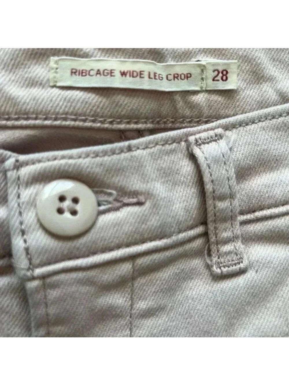 Levi’s Ribcage Wide Leg Cropped Women's Pants 28 - Picture 12 of 16